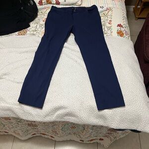 Roaman's Navy Blue Straight-Leg Pants. Plus size 18W